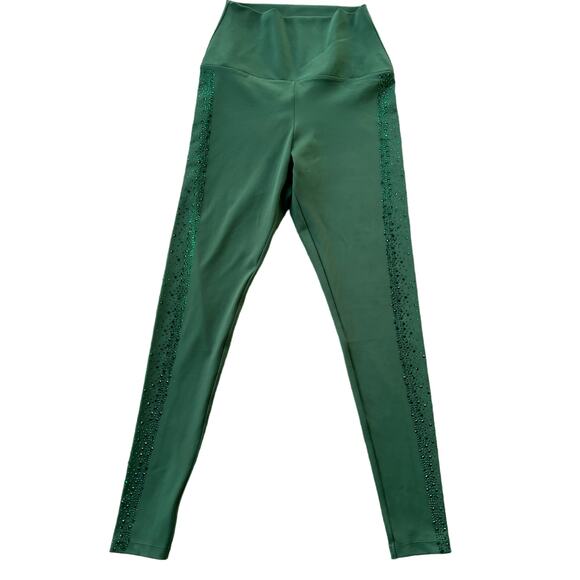 LuxeLady Fit Diamond Emerald Green High Waist Sz Small - Picture 2 of 5